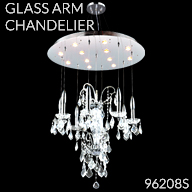 Glass Arm Chandelier